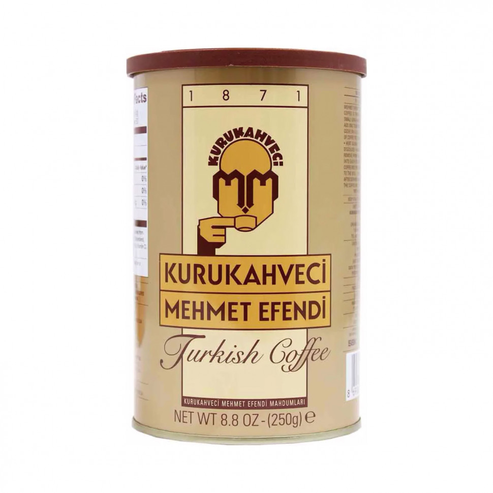 Кофе молотый Mehmet Efendi Turkish Coffee (Турецкий кофе), молотый, ж/б, 250г