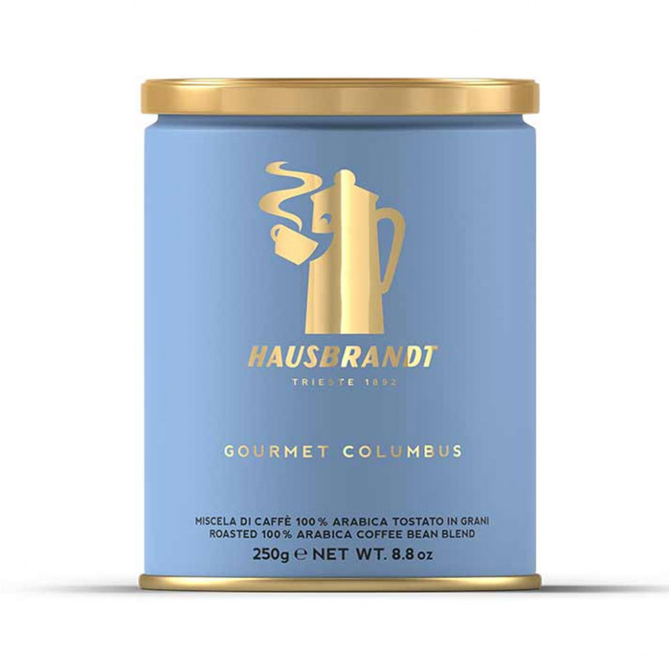 Кофе молотый Hausbrandt Gourmet Columbus (Гурмэ Колумбус), молотый, ж/б, 250г