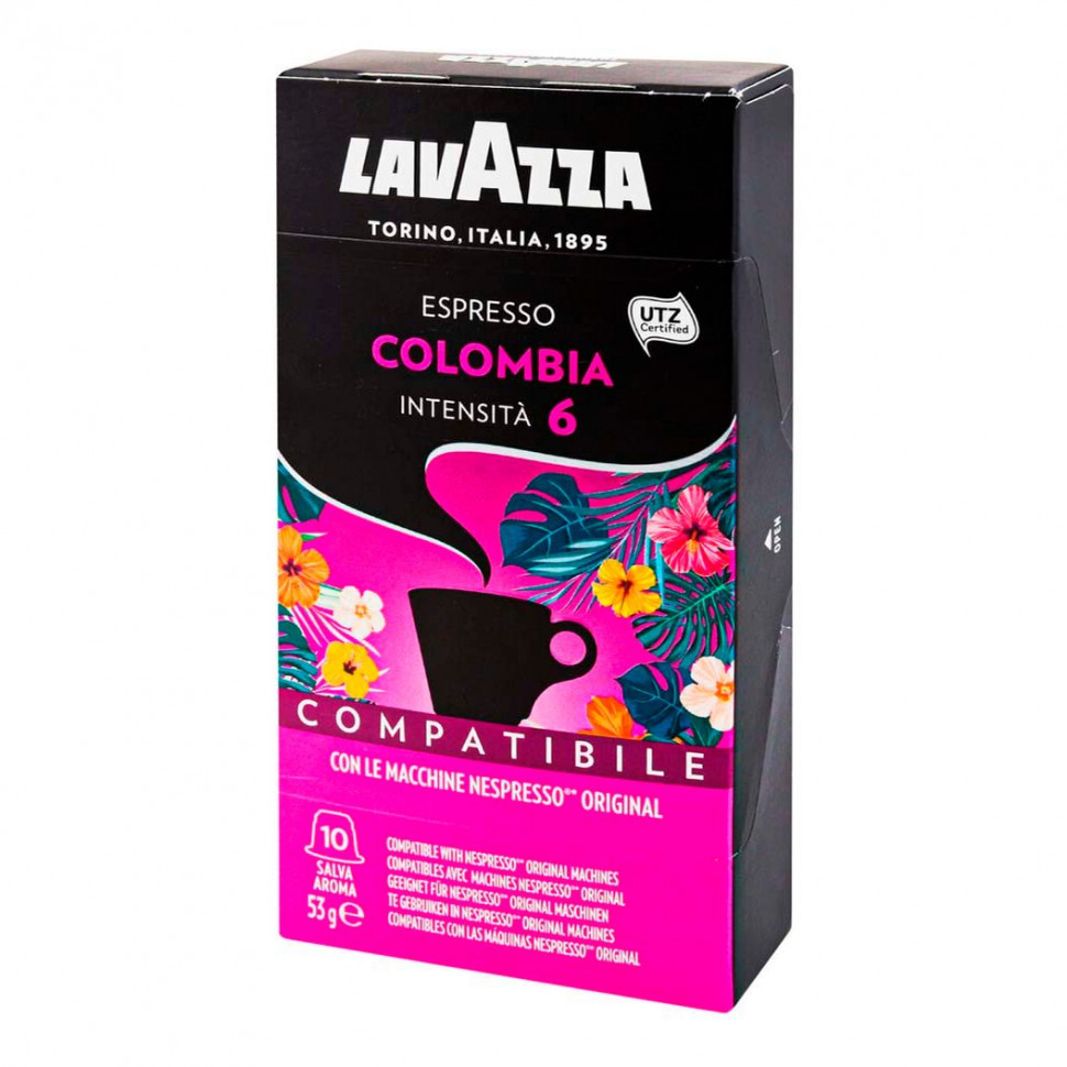 Кофе в капсулах Lavazza Espresso Colombia, в капсулах, стандарта Nespresso, 10шт
