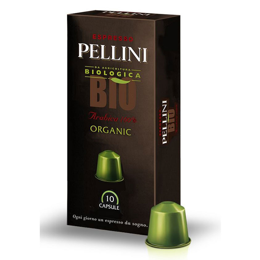 Кофе в капсулах Pellini Organic Bio (Органик Био) стандарта Nespresso, 10шт