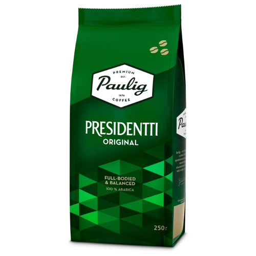 Кофе в зернах Paulig Presidentti Original (Президентти Ориджинал) 250г