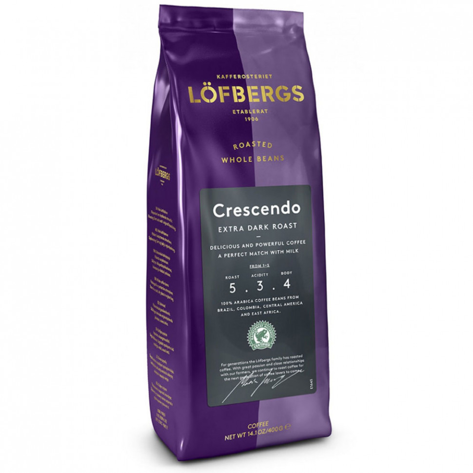 Кофе в зернах Löfbergs Crescendo (Крещендо), в зернах, 400г