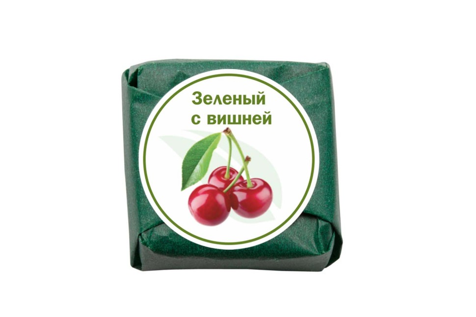Чай Weiserhouse Зеленый с вишней, зеленый листовой прессованный, 1шт