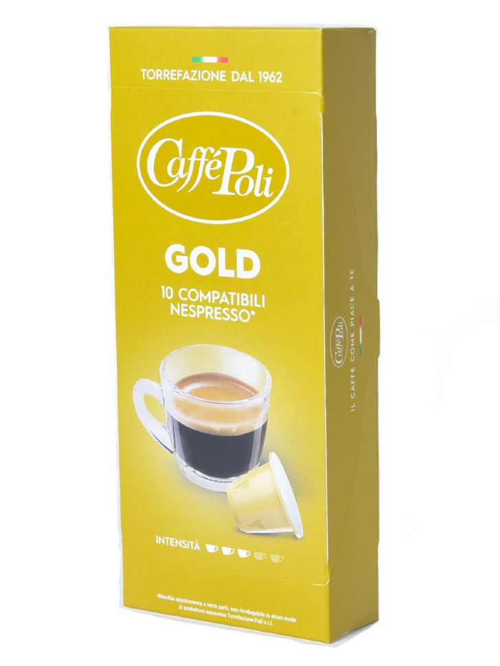 Кофе в капсулах Caffe Poli Gold (Голд) стандарта Nespresso, 10шт