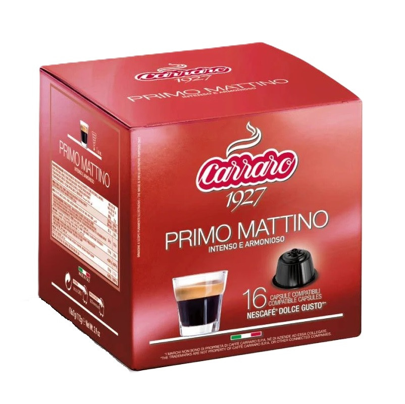 Кофе в капсулах Carraro Dolce Gusto Primo Mattino (Дольче Густо Примо Маттино), в капсулах, 16 шт
