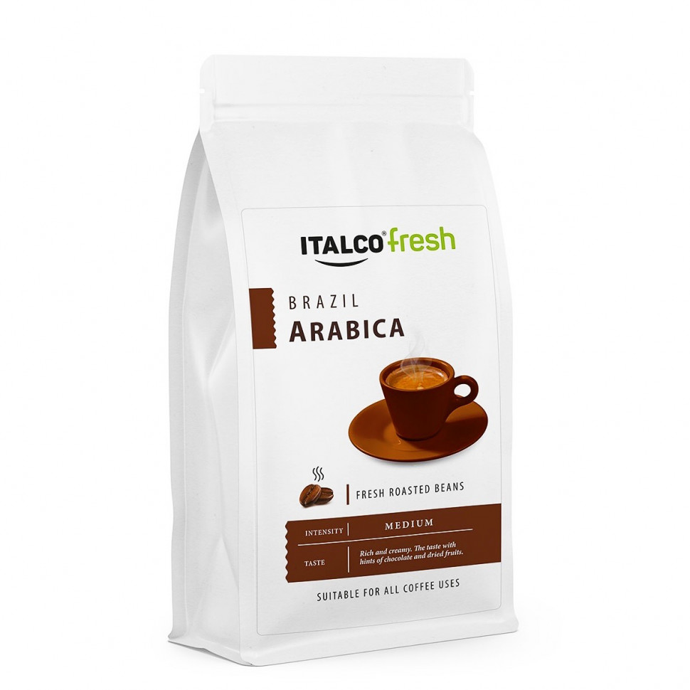 Кофе в зернах Italco Arabica Brazil (Арабика Бразил), в зернах, 175г