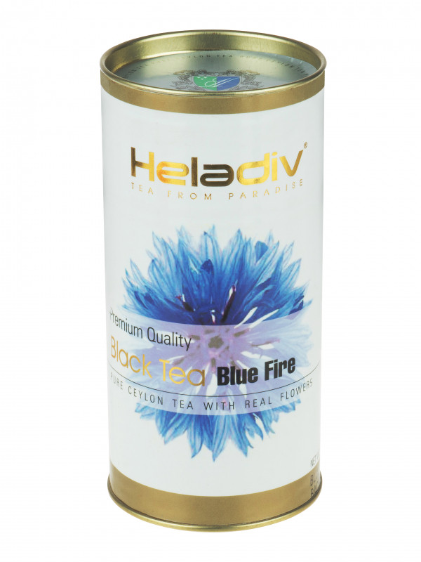 Чай Heladiv Blue Fire (Синее пламя) черный листовой, в тубе, 100г