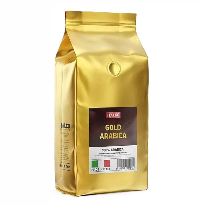 Кофе в зернах Italco Gold Arabica (Голд Арабика), в зернах, 1кг