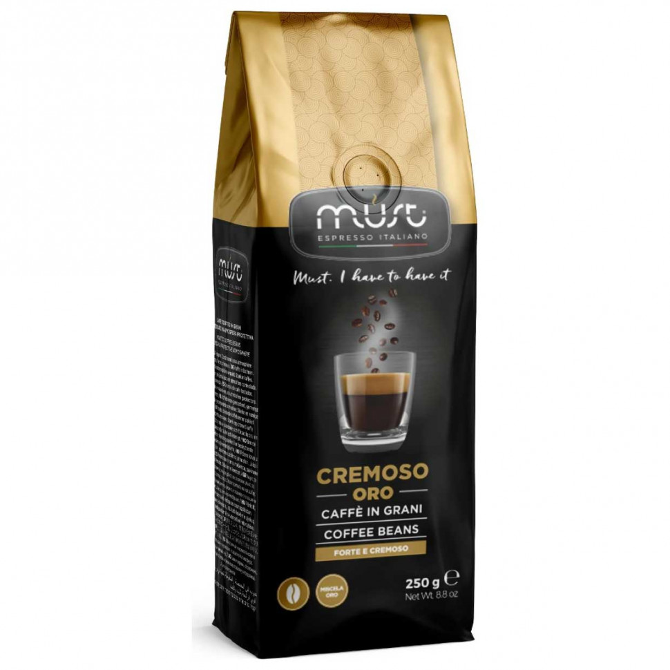 Кофе в зернах MUST Cremoso Oro (Кремосо Оро) 250г