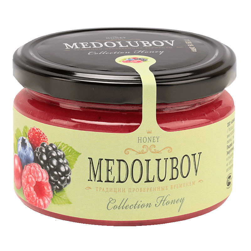 Крем-мёд Медолюбов Лесные ягоды, 250мл
