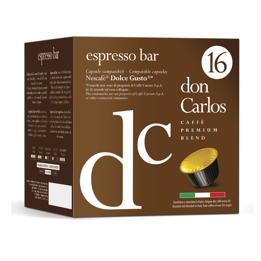Кофе в капсулах Don Carlos Espresso Bar, стандарта Dolce Gusto, 16шт