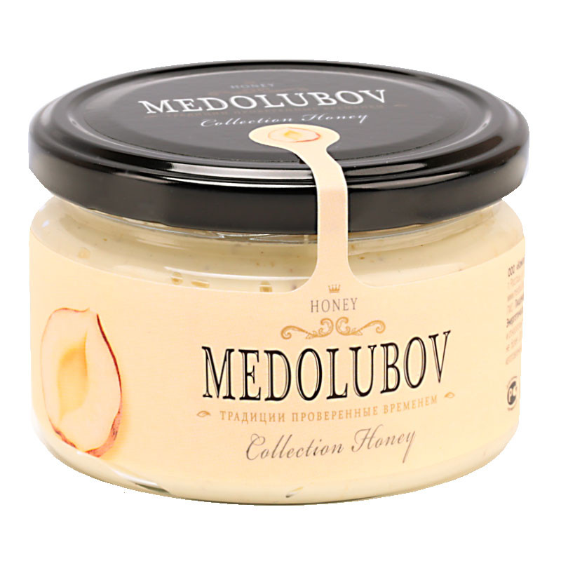 Крем-мёд Медолюбов с Фундуком светлый, 250мл