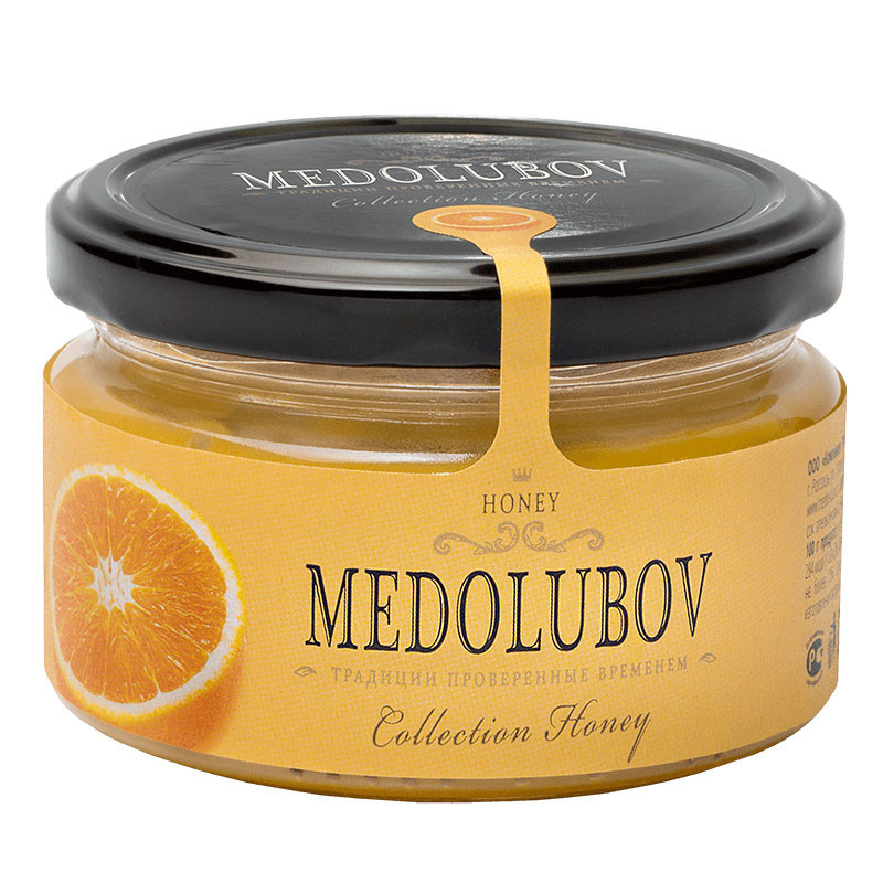 Крем-мёд Медолюбов с Апельсином, 250мл