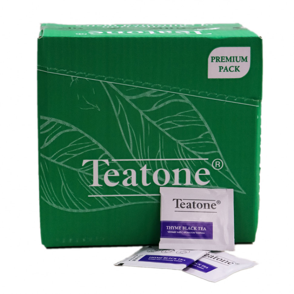 Чай Teatone Thyme Black Tea (Черный чай с ароматом чабреца) в пакетиках 300шт