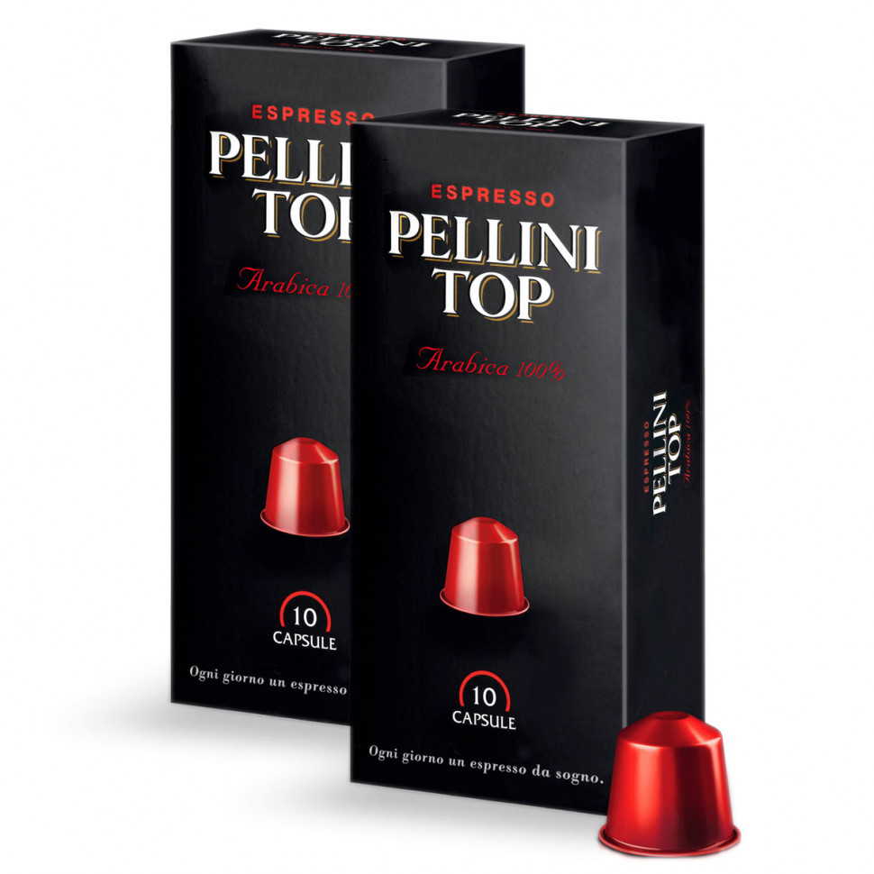 Кофе в капсулах Pellini TOP (ТОП) стандарта Nespresso, 2x10шт
