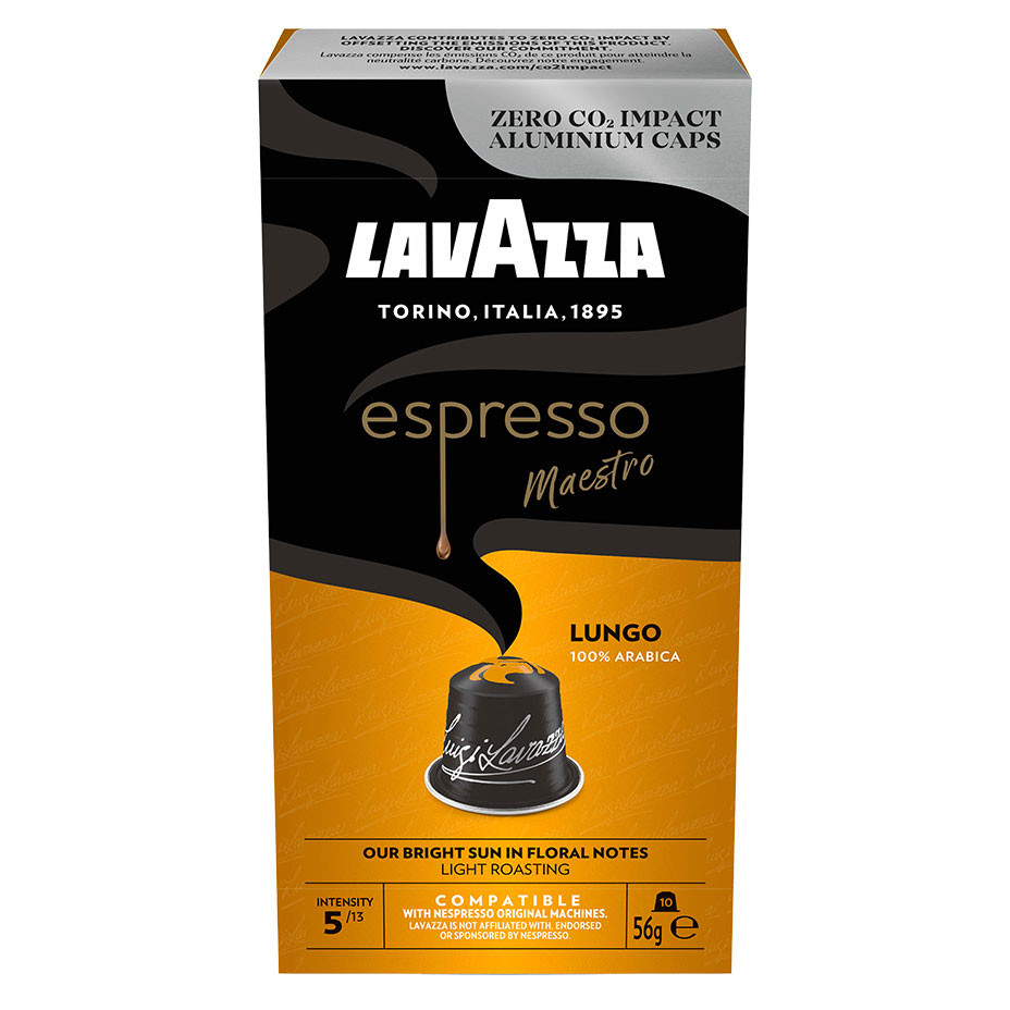 Кофе в капсулах Lavazza Nespresso Maestro Lungo (Лунго), стандарта Nespresso, 10шт