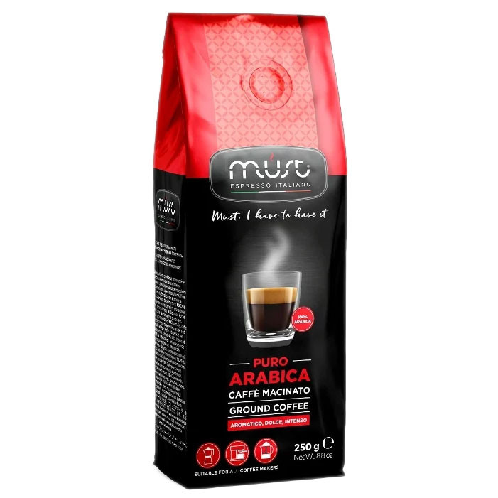 Кофе молотый MUST Puro Arabica (Пуро Арабика) 250г