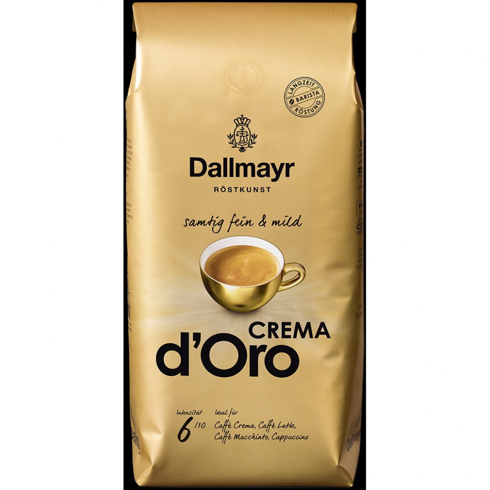 Кофе в зернах Dallmayr Crema d’Oro (Крема Доро), в зернах, 1кг
