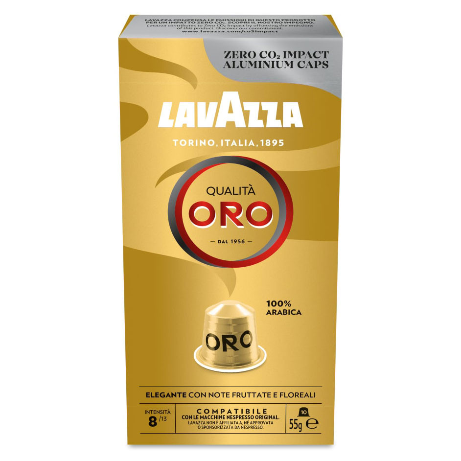Кофе в капсулах Lavazza Nespresso Qualita Oro (Оро), стандарта Nespresso, 10шт