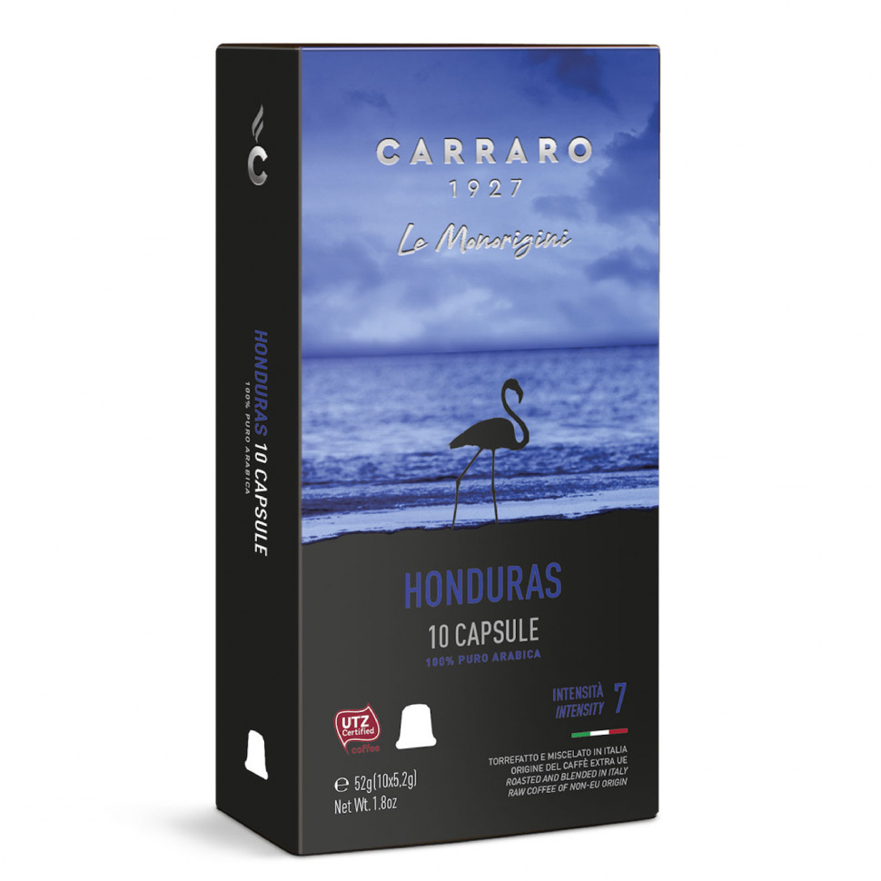 Кофе в капсулах Carraro Honduras, стандарта Nespresso, 10шт