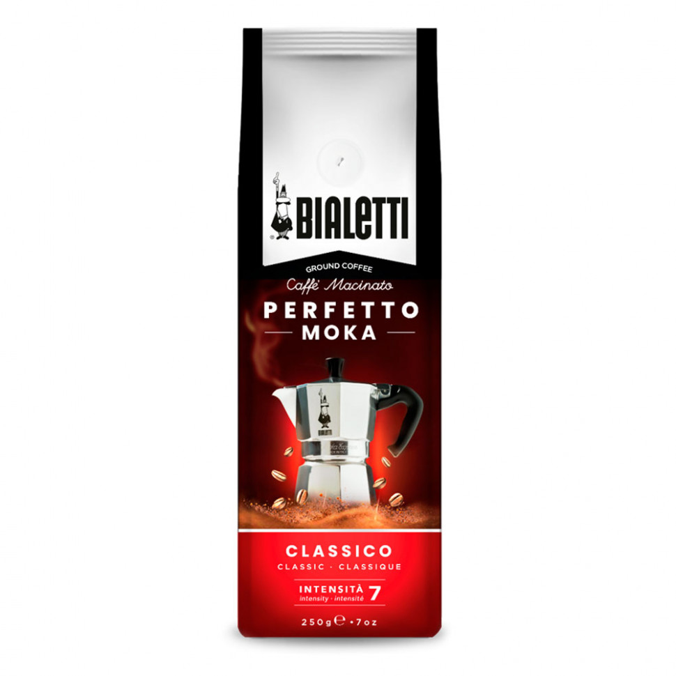 Кофе молотый Bialetti Perfetto Moka Classico, молотый, в/у, 250г