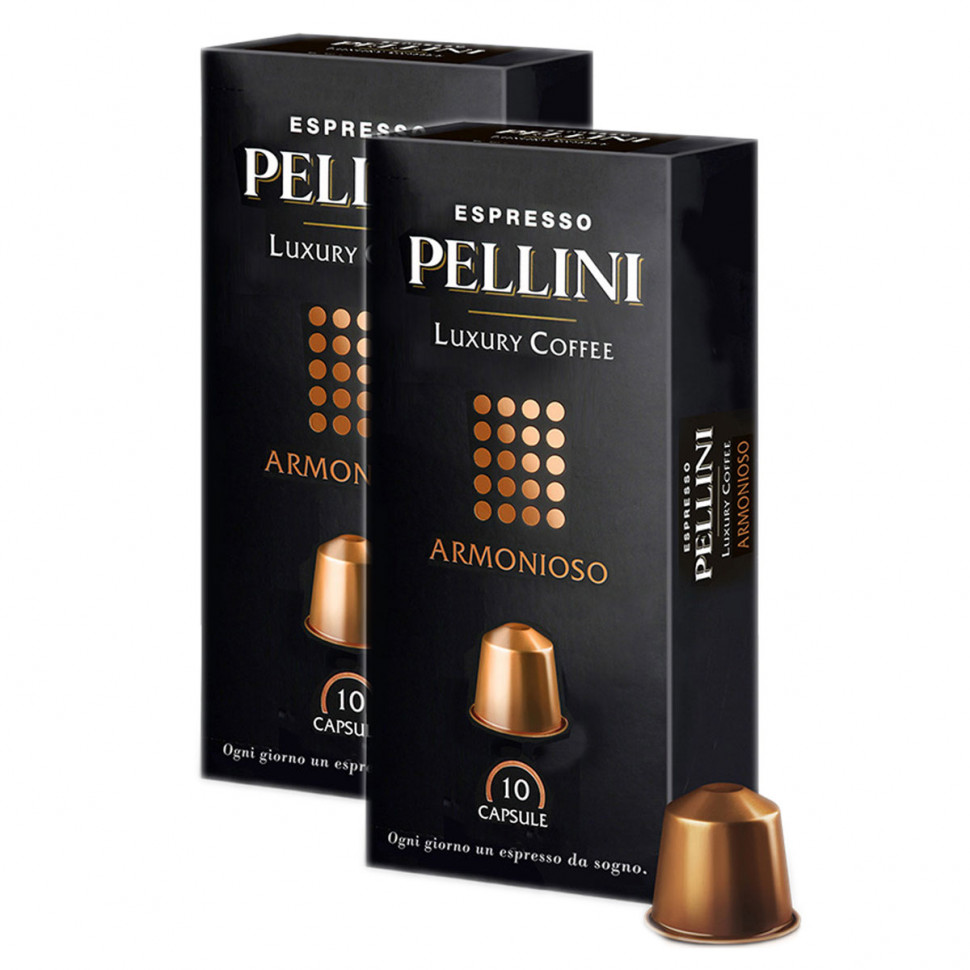 Кофе в капсулах Pellini Armonioso (Армониозо) стандарта Nespresso, 2x10шт