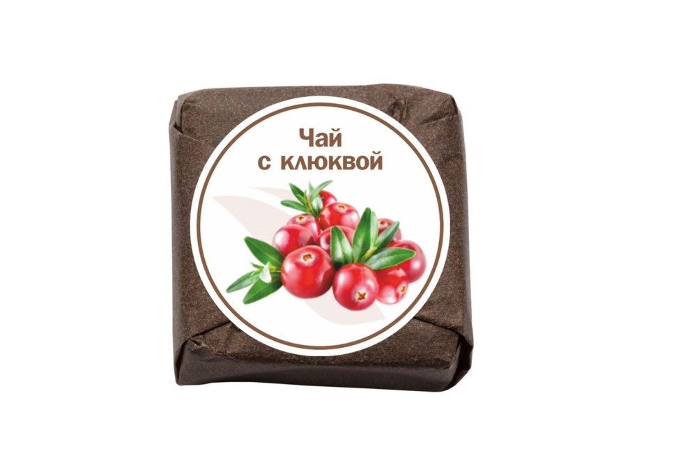 Чай Weiserhouse Чай с клюквой, черный листовой прессованный, 1шт