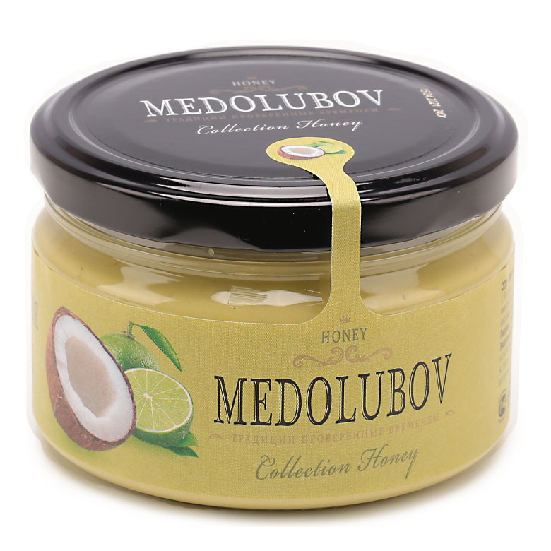Крем-мёд Медолюбов с Кокосом и Лаймом, 250 мл