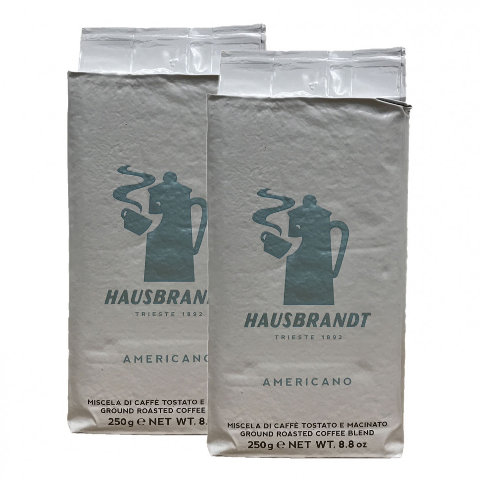 Кофе молотый Hausbrandt Americano (Хаузбрандт Американо), молотый, в/у, 2x250г