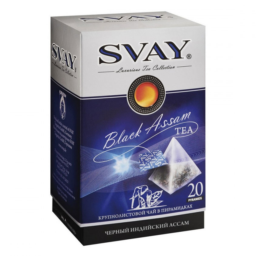 Чай Svay Black Assam (Черный Ассам), в пирамидках, 20шт
