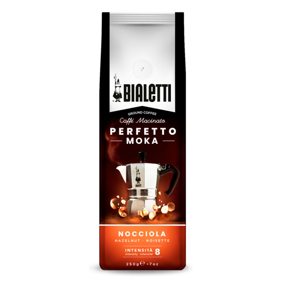 Кофе молотый Bialetti Perfetto Moka Nocciola, молотый, в/у, 250г