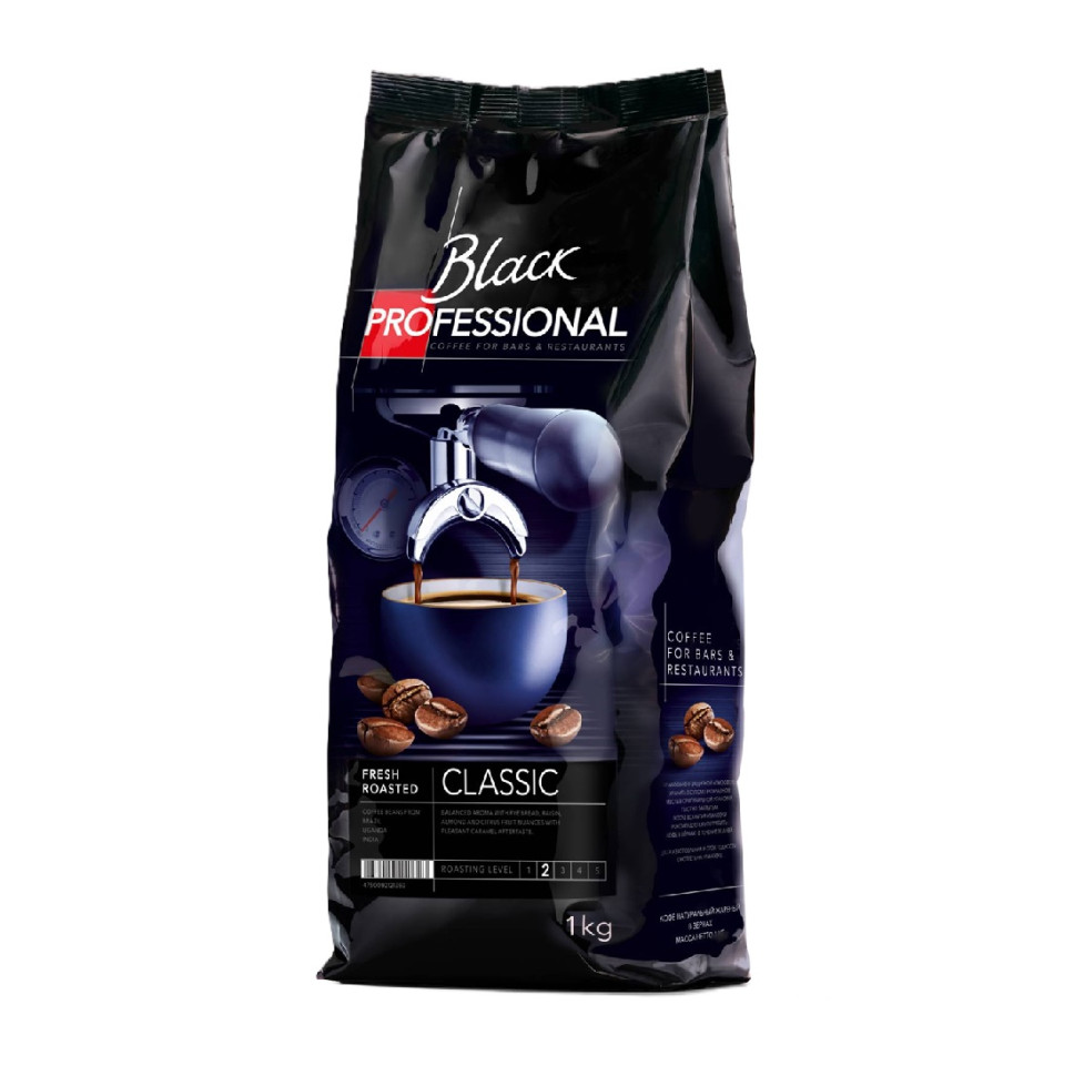 Кофе в зернах Black Professional Classic (Классик), в зернах, 1кг
