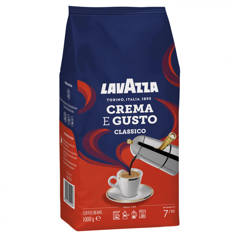 Кофе в зернах Lavazza Crema e Gusto (Крема е Густо), в зернах, 1кг