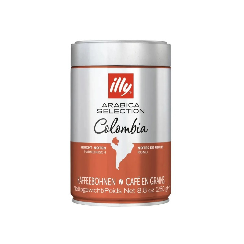Кофе в зернах Illy Colombia (Колумбия), средней обжарки, ж/б, 250гр