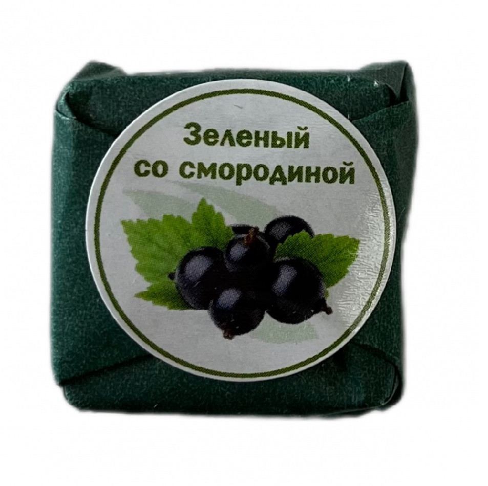 Чай Weiserhouse Зеленый с чёрной смородиной, зеленый листовой прессованный, 1шт