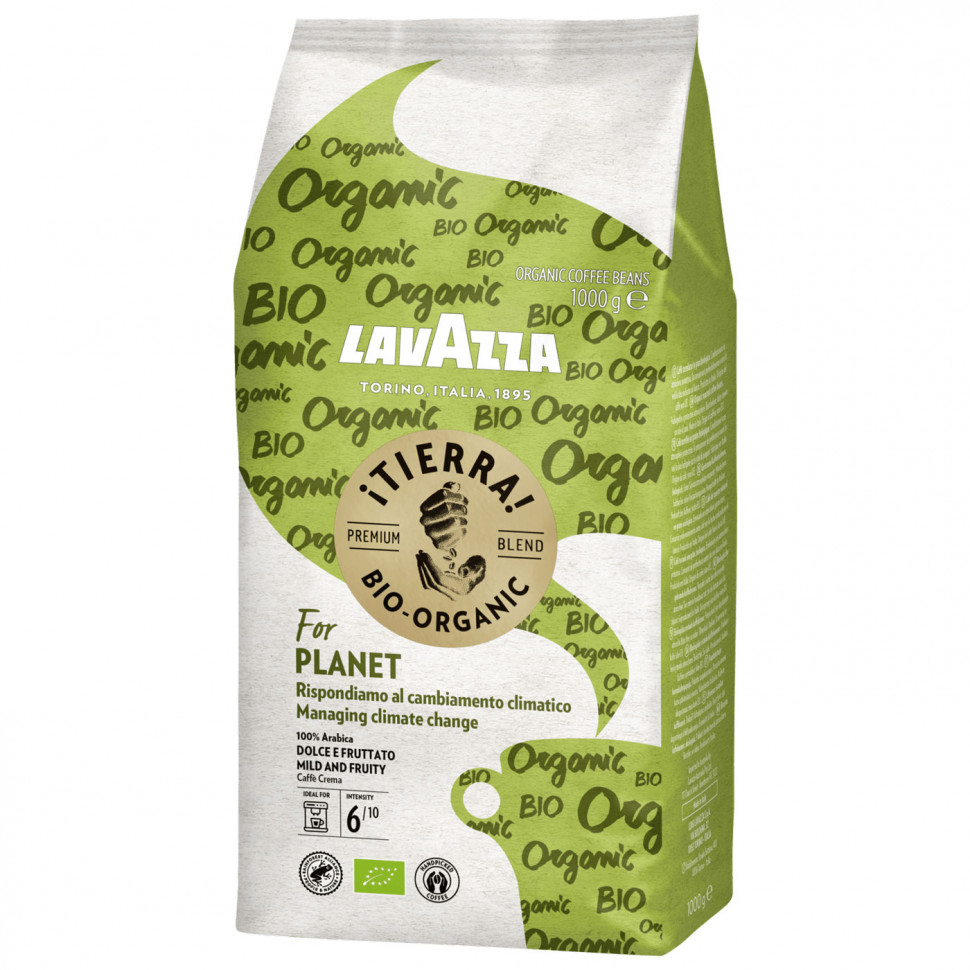Кофе в зернах Lavazza Tierra Bio-Organic for Planet (Тиерра за планету), в зернах, 1кг