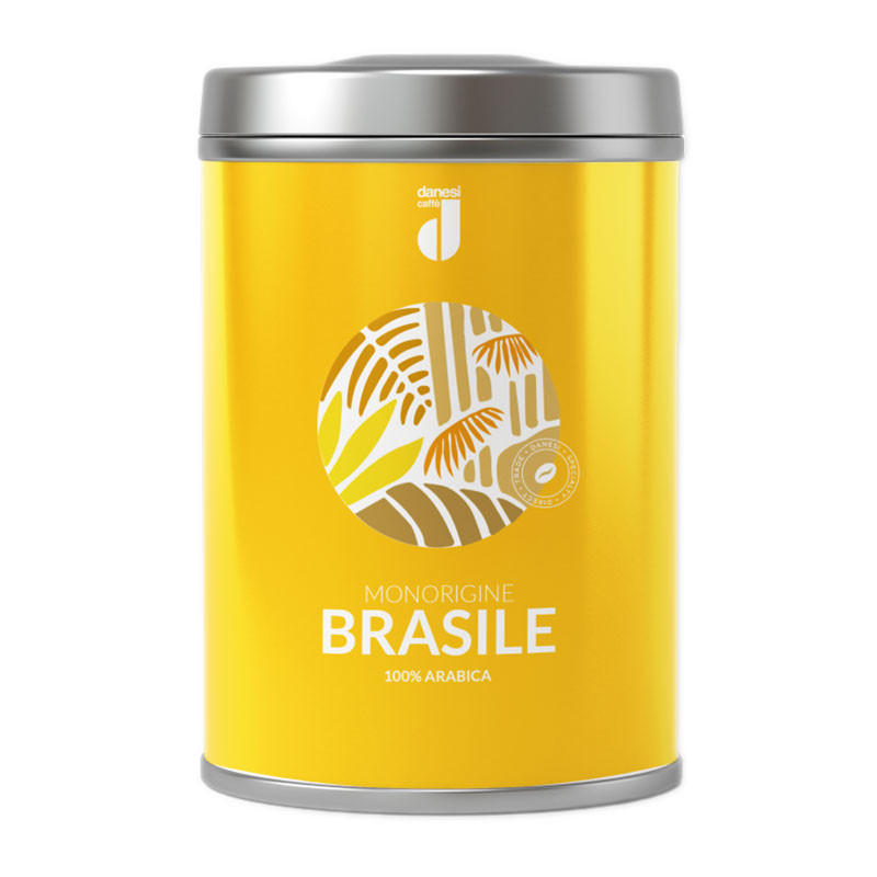 Кофе в зернах Danesi Brasile (Бразилия), в зернах, ж/б, 250гр