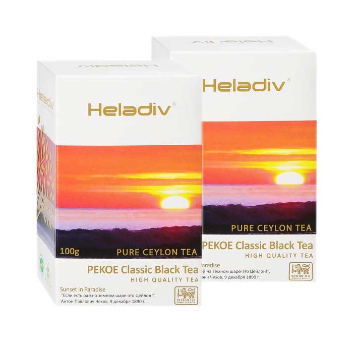 Чай Heladiv PEKOE Classic Black Tea (Классический Черный Чай), листовой, 2x100г