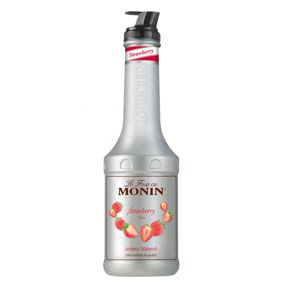 Основа для напитков Monin Strawberry (пюре, концентрат на фруктовой основе Клубника), 1л