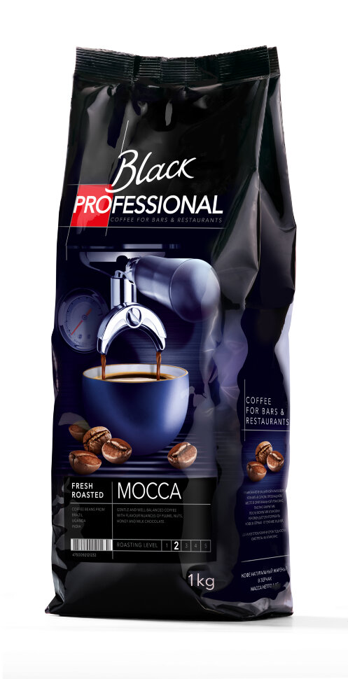 Кофе в зернах Black Professional Mocca (Мокка) 1кг