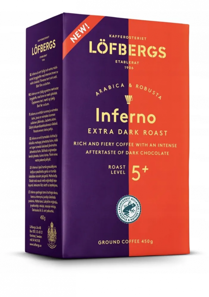 Кофе молотый Кофе Löfbergs Inferno 450г