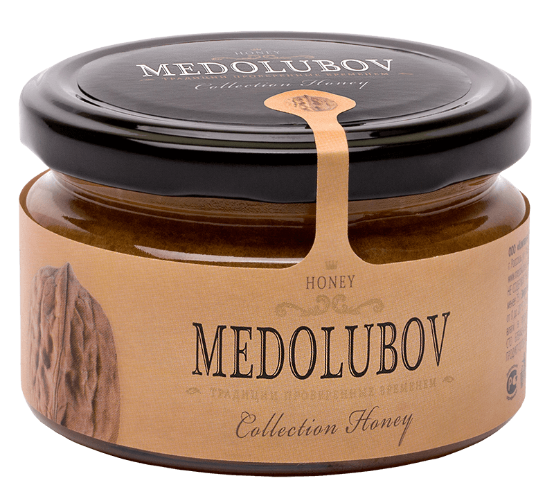 Крем-мёд Медолюбов с Грецким орехом, 250мл