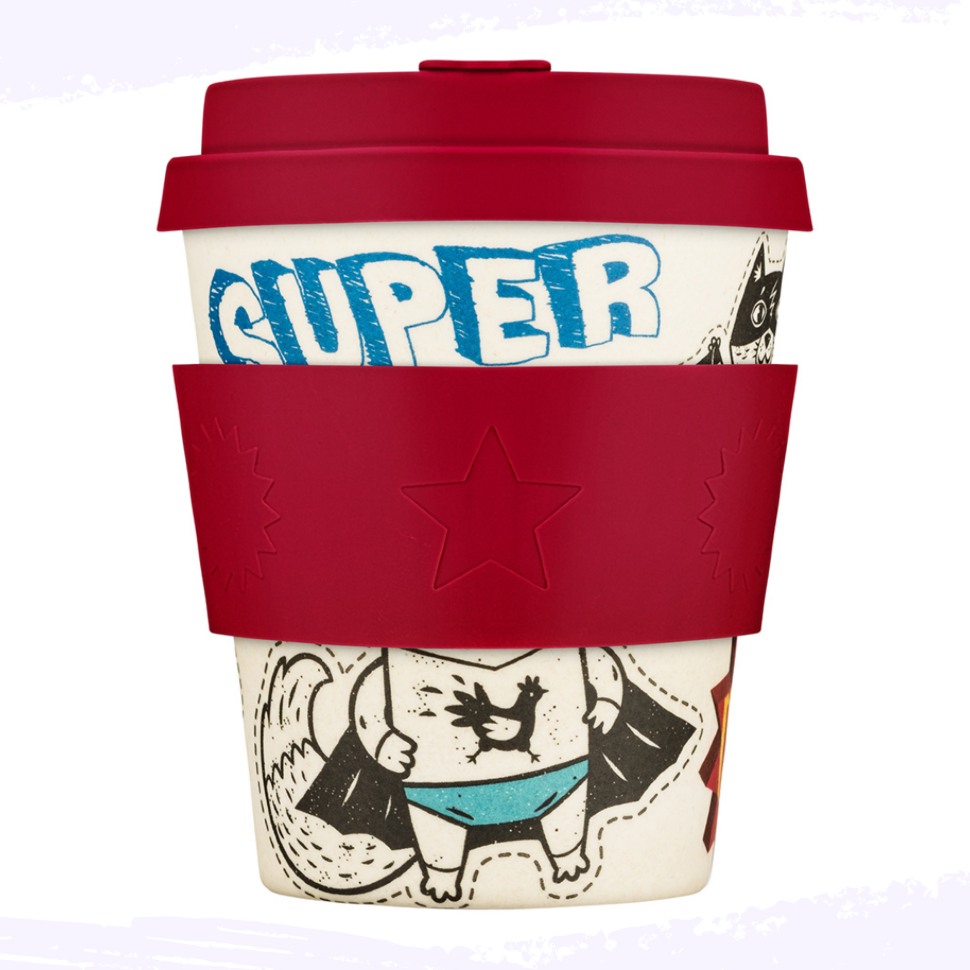 Ecoffee Cup эко-стакан Superhero Fuel (Топливо супергероя) 250мл