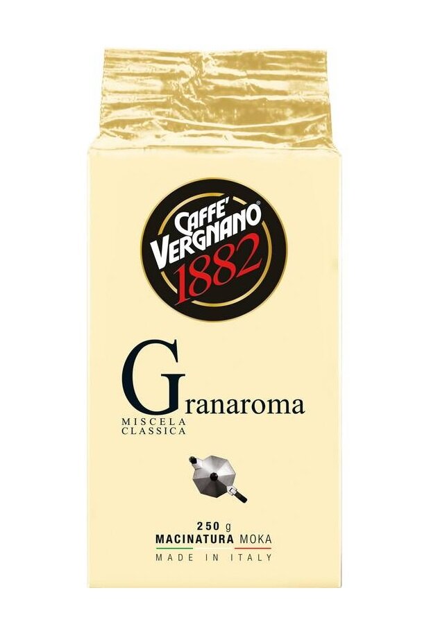 Кофе молотый Vergnano Gran Aroma (Гран Арома), молотый, 250г