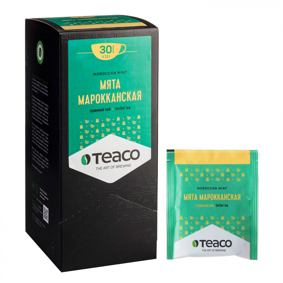 Чай Teaco Мята Марокканская, травяной, в пакетиках, 30шт