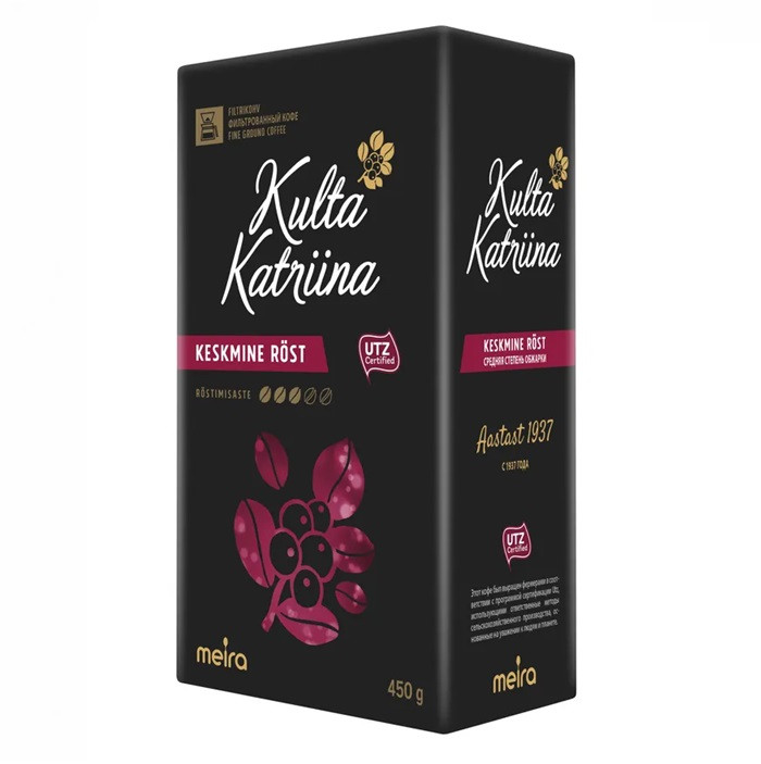 Кофе молотый Kulta Katriina Keskmine (Кескмине), кофе молотый, 450гр