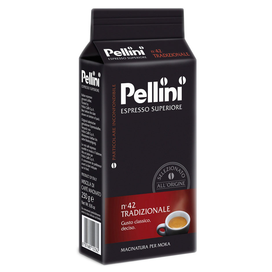 Кофе молотый Pellini №42 Moka Tradizionale (Мока Традиционале) молотый, в/у, 250г