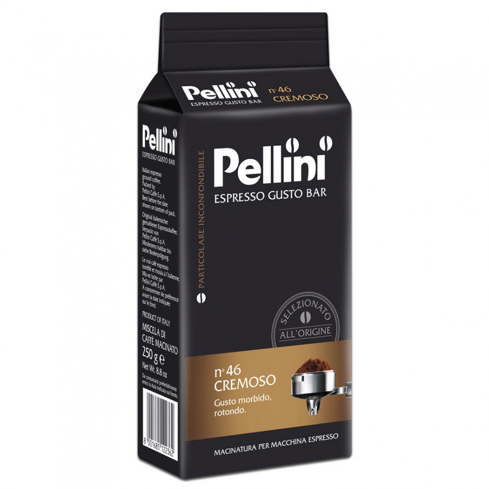 Кофе молотый Pellini №46 Espresso Cremoso (Эспрессо Кремосо), молотый, в/у, 250г