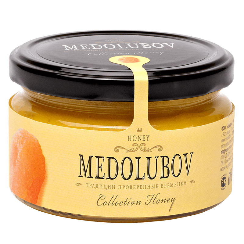 Крем-мёд Медолюбов с Курагой, 250мл