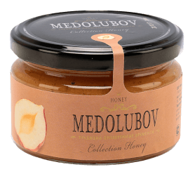 Крем-мёд Медолюбов с Фундуком (тёмный), 250мл